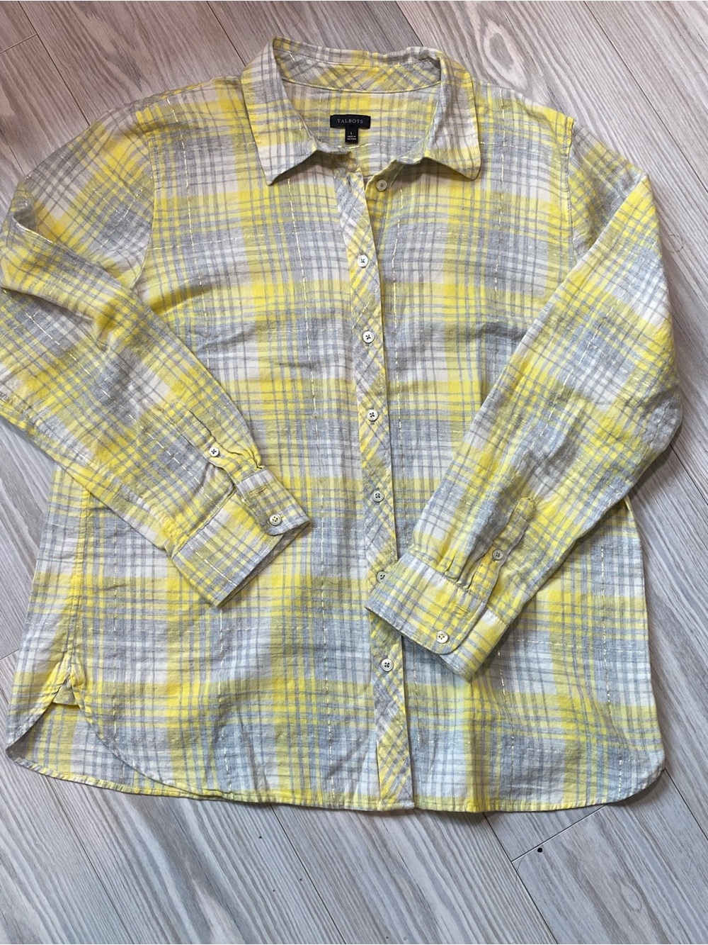 Talbots Flannel Shirt Size L